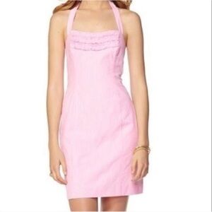 Lilly Pulitzer Maureen pink and white Dress sz 4 - NWT